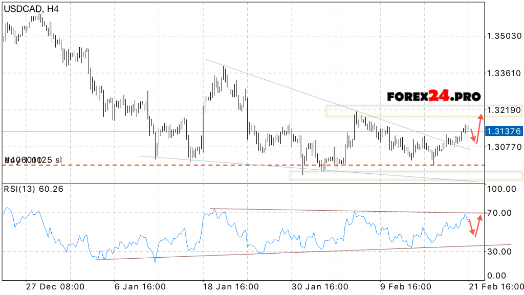 USD CAD Forecast Canadian Dollar on February 22, 2017