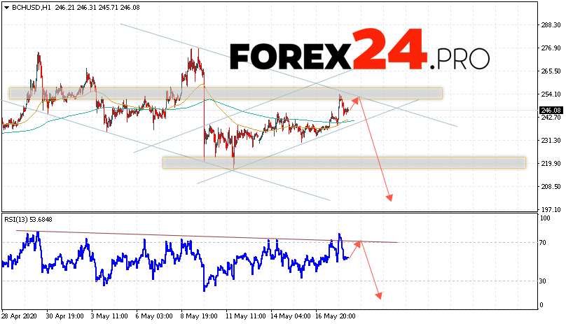 Bitcoin Cash Forecast and Analysis BCH/USD May 19, 2020