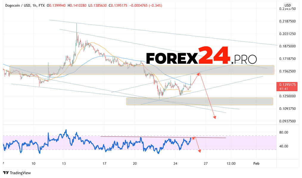 Dogecoin Forecast DOGE/USD January 26, 2022