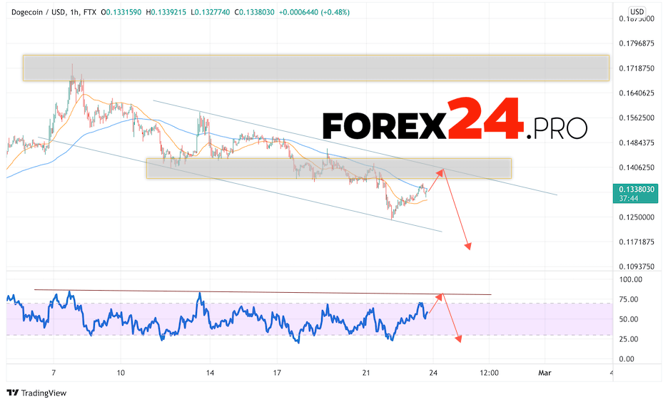 Dogecoin Forecast DOGE/USD February 24, 2022