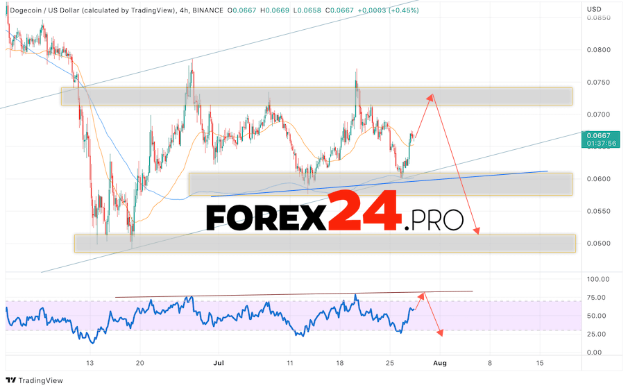 Dogecoin Forecast DOGE/USD July 29, 2022