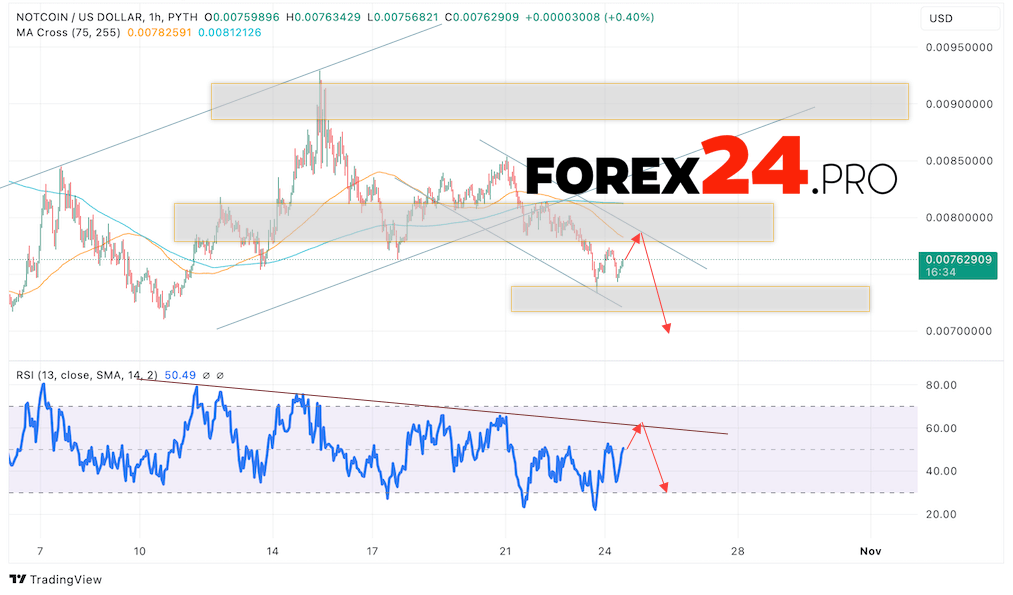 Notcoin forecast NOT/USD for October 25, 2024