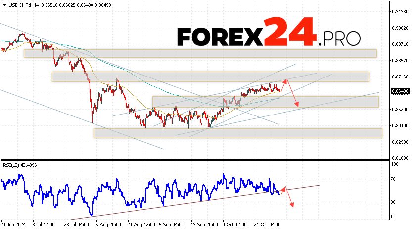 USDCHF Forecast Dollar Franc for November 1, 2024