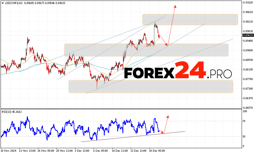 USDCHF Forecast Dollar Franc for December 20, 2024